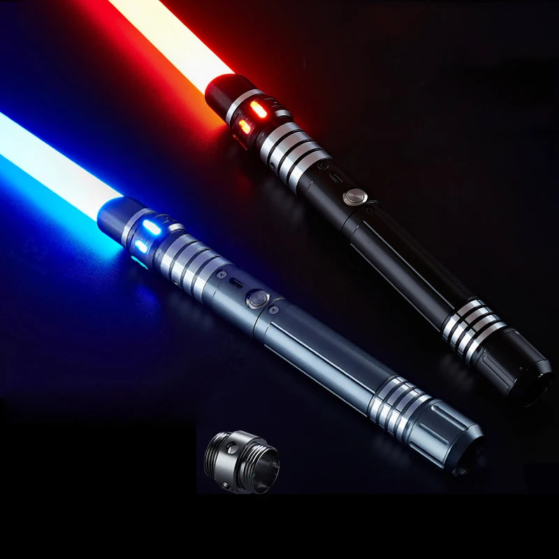 Lightsaber Metal Lazer Kılıç Oyuncakları RGB Light Saber 7 Renk Değiştirme Çocuk Soundfonts Force Fx Foc Blaster oyuncakları Jedi Lazer Kılıç Hediye