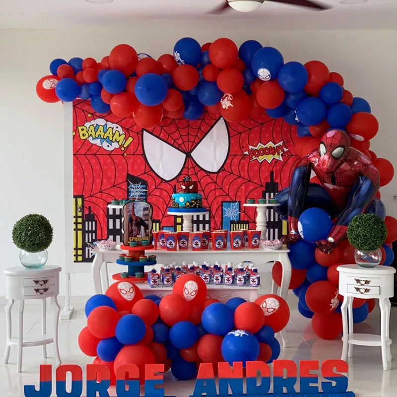 Набор посуды Superhero Spider -Man Party - Cartoon Decorations for Kids - Кипр