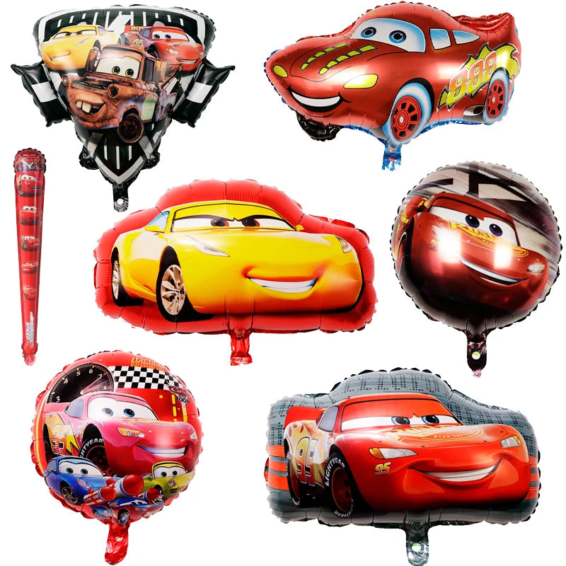 🔵 Disney Lightning McQueen Car Cartoon Balloon Baby Shower Decoration - Cyprus