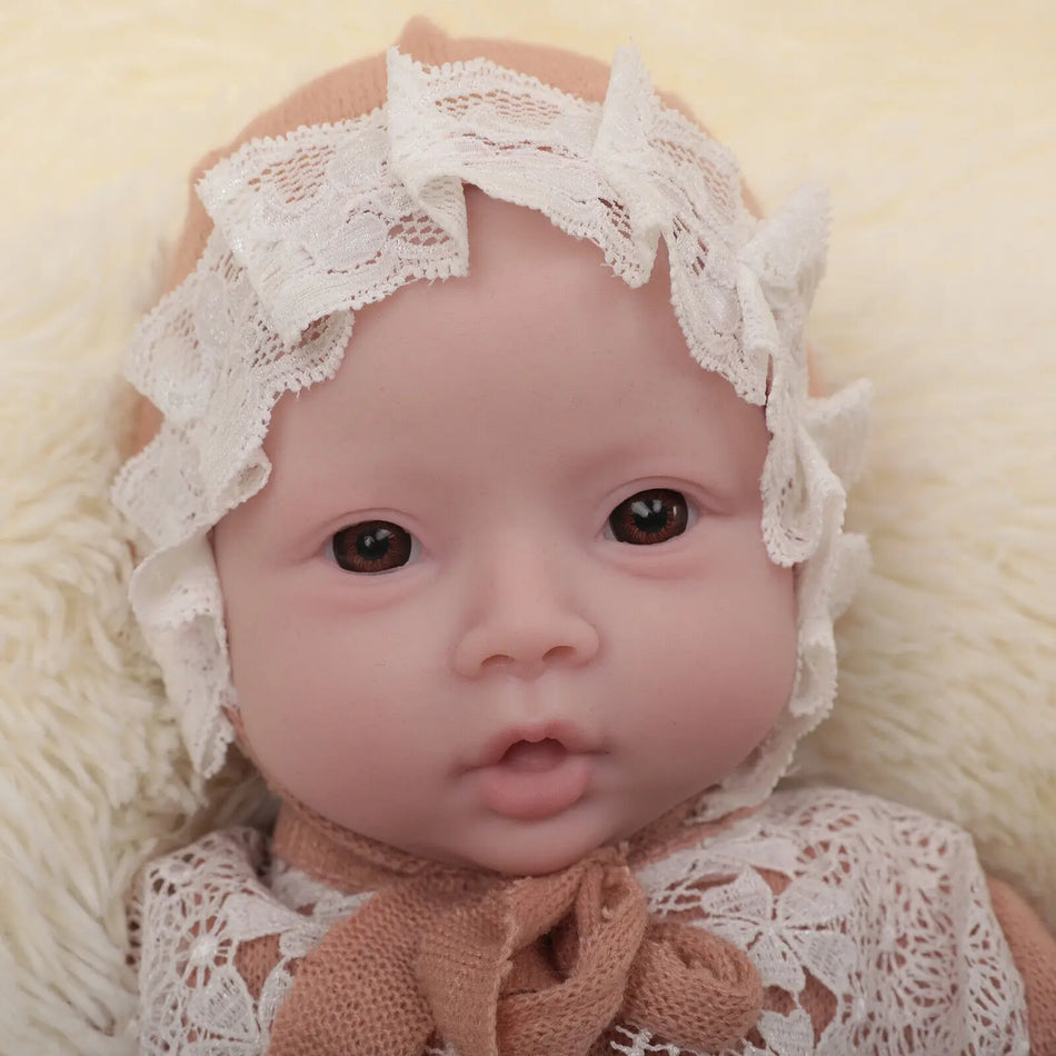 Herpinker 47cm Full Silicone Reborn Baby Doll - Lifelike Real Newborn Baby Girl Kid's Gift - Cyprus