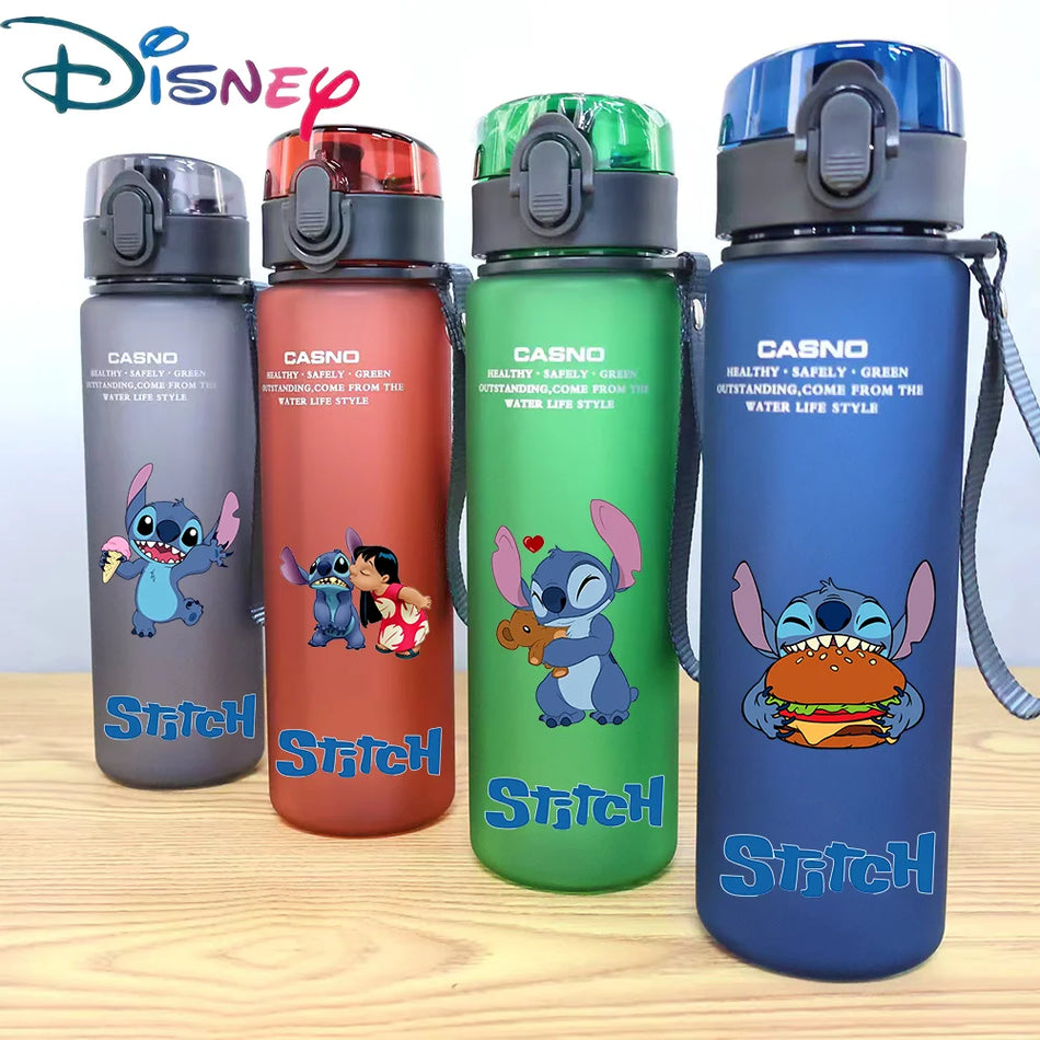 Disney Stitch Angel Cartoon Water Cup - Large Capacity, Portable - Cyprus