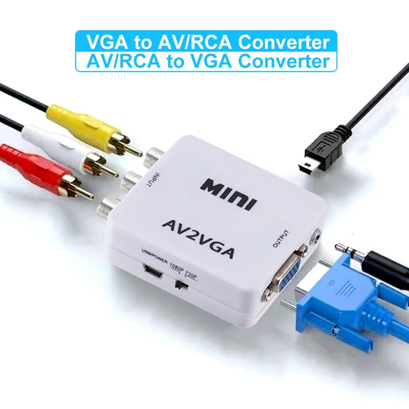 VGA в AV Converter с аудиокабелем - Кипр