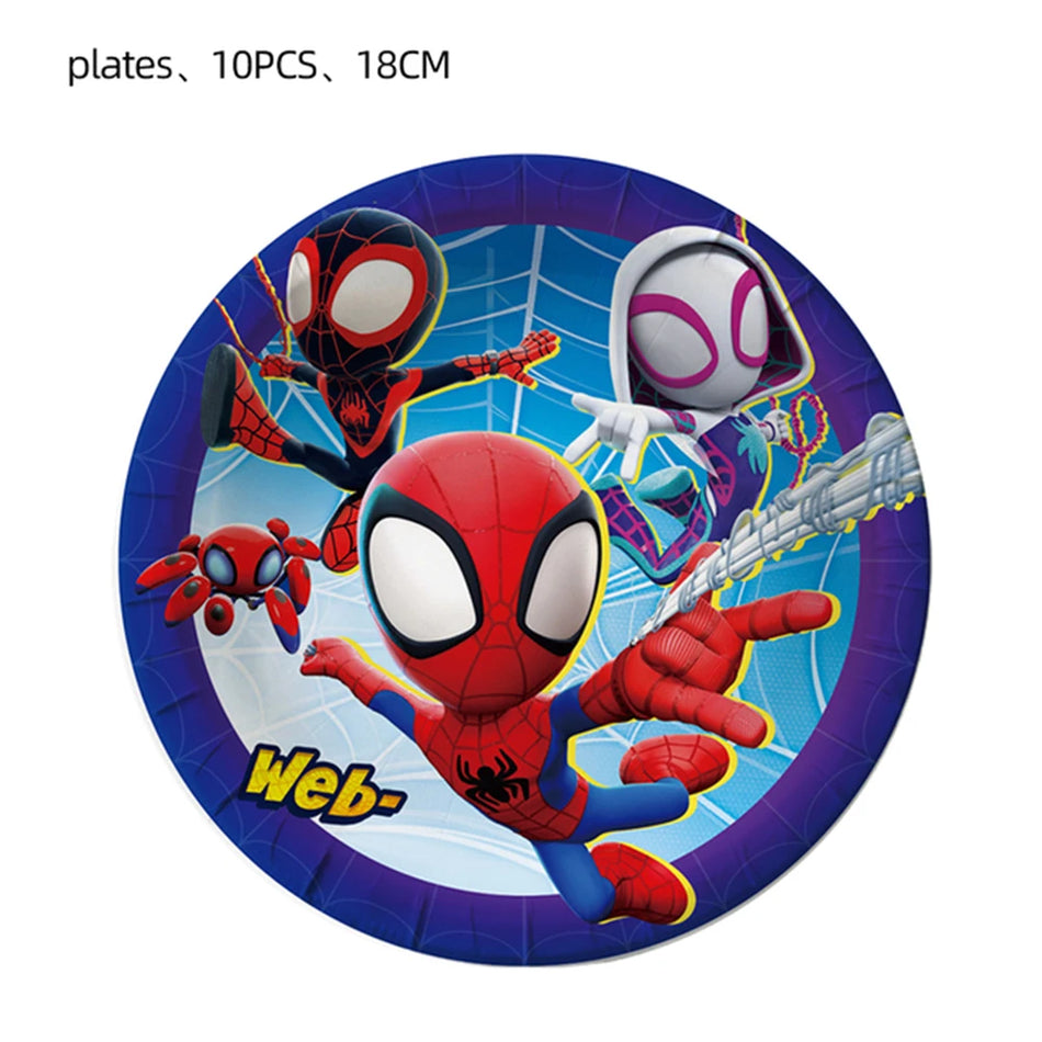 🔵 Disney Spidey and Friends Party Supplies Set - Cyprus