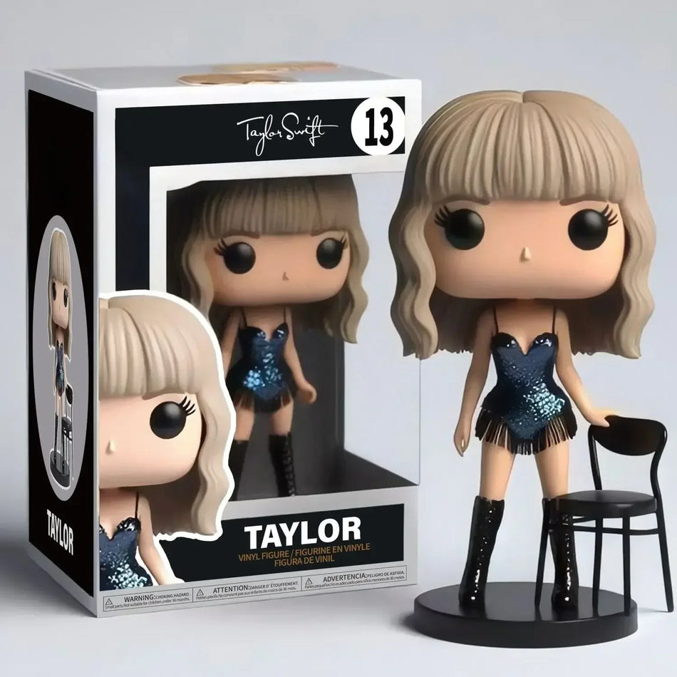 Figura de Ação Taylor Swift Funko POP – Modelo Colecionável de Superestrela da Música 