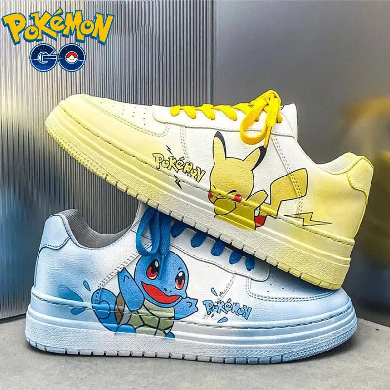 Pikachu & Squirtle Colourful Casual Sneakers for Kids - Cyprus