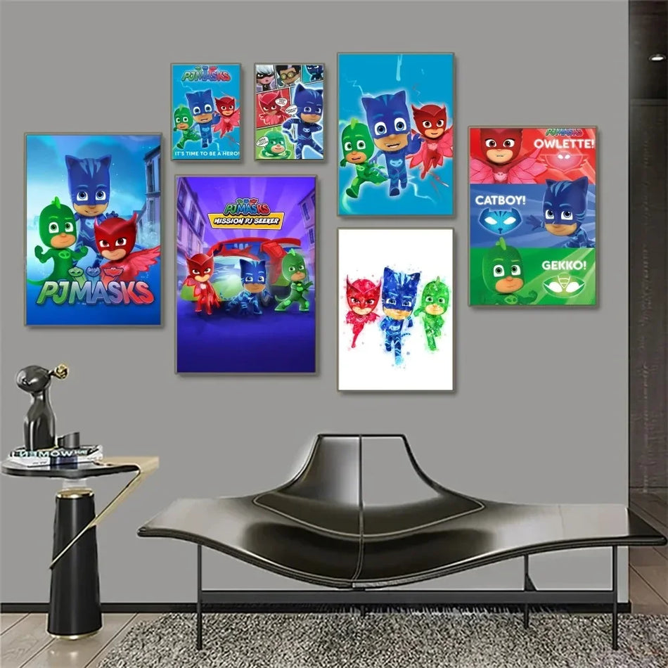 PJ Masks Season Poster αυτοκόλλητα τοίχων τοιχογραφίες Art Decor - Κύπρος