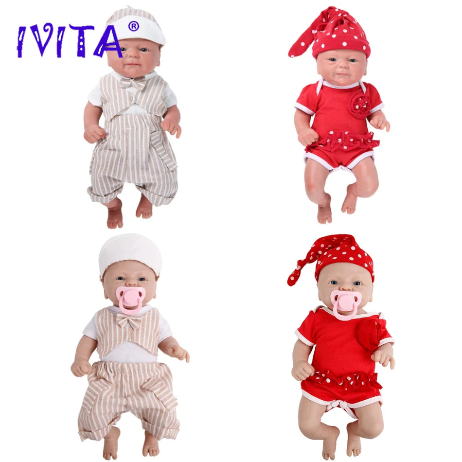 Ivita realistische volle Silikon -Wiedergeborene Puppe - lebensechter Neugeborenes Baby DIY Painted Dolls Kit für Kinder Geschenk - Zypern