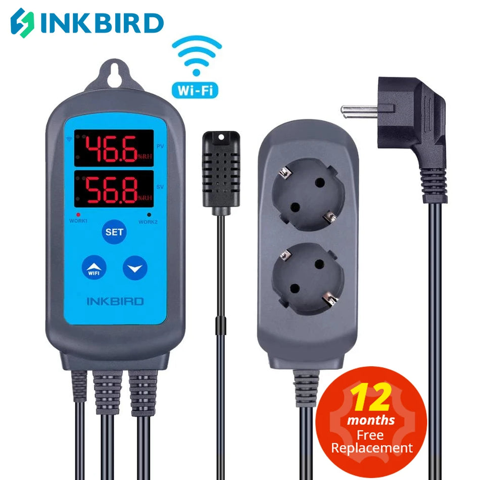 Inkbird IHC-200 Wi-Fi Digital Feuchtigkeit Controller für Hausbrauen und Gewächshäuser