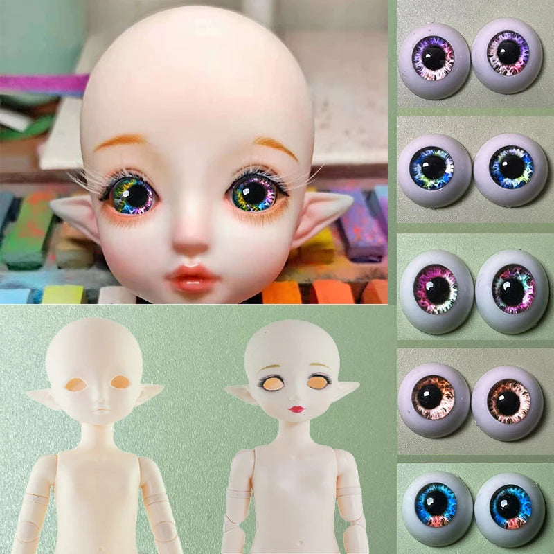 🔵 Elf Doll DIY makeup 30cm Doll Head  or Whole Doll Lol Dolls Beautiful Kids Girl Dolls Toy Gift