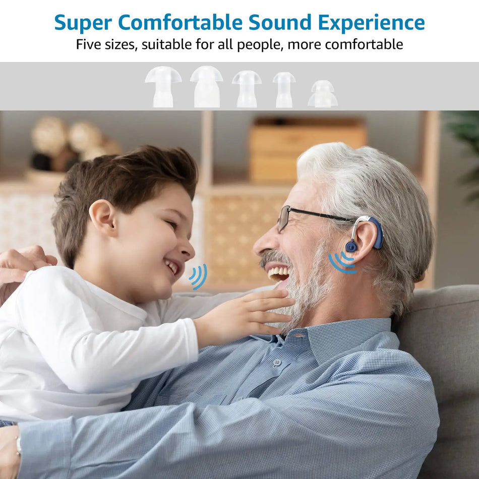 Laifa G25 Digital Rechargeable Hearing Aid Sound Amplifier with Noise Cancelling for Seniors Adults Deaf Hearing Loss People