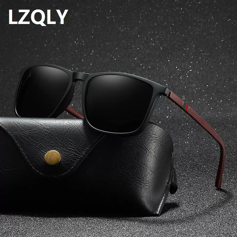 Vintage Polarized Square Sunglasses: Luxury Eyewear for Stylish Travelers