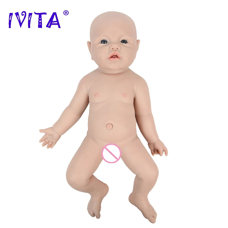 IVITA WB1526 43cm Full Body Silicone Reborn Baby Doll Realistic Boy Doll - Cyprus