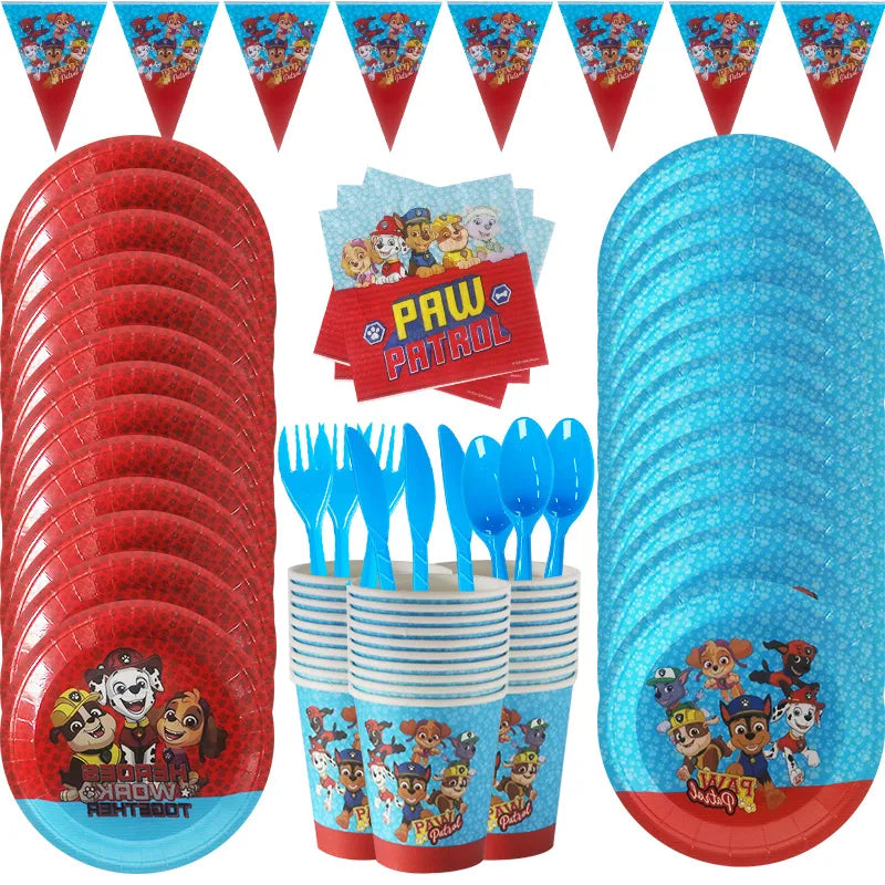 Paw Patrol Birthday Party Decoration Tableware Set - Cyprus