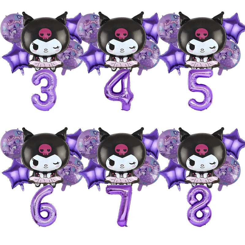 Kuromi Anime Birthday Balloons - Cute Party Decor & Gifts