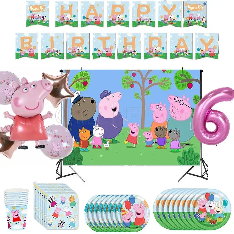 🔵 Peppa Pig Birthday Party Supplies - Cyprus