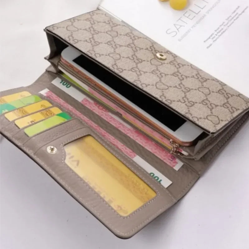 Luxury Multi-Purpose Genuine Leather Long Wallet for Women