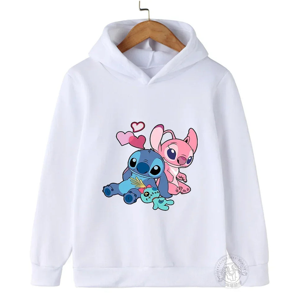 Disney Stitch Φούτερ με κουκούλα για παιδιά - casual pullover για την άνοιξη και το φθινόπωρο