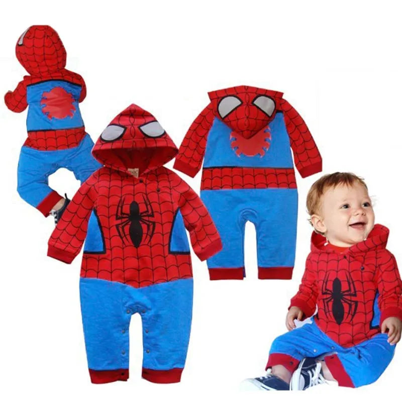 Spiderman Cosplay Costume Romper for Infants - Cyprus