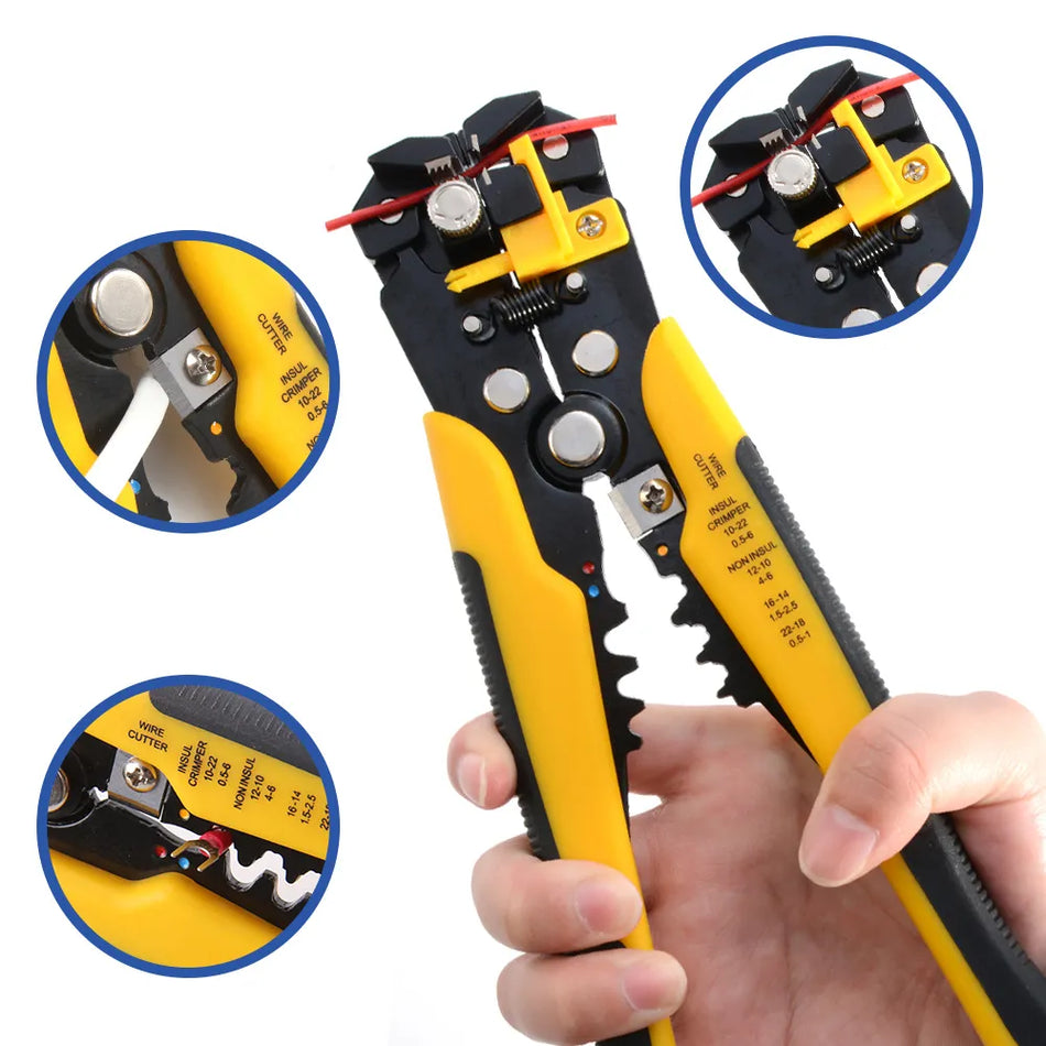 Crimper Cutter Cutter Ρυθμιζόμενο αυτόματο σύρμα Stripper πολυλειτουργική απογύμνωση