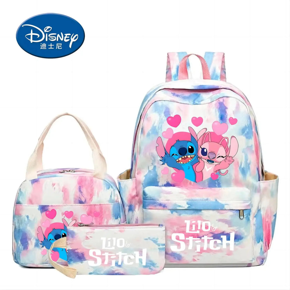 Stitch Рюкзак набор + корпус карандаша + сумка для обеда - Ultimate On -The -Go Style Kit - Кипр