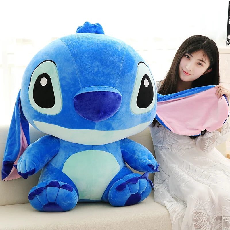 Eşsiz Disney Kawaii büyük Stitch Peluş Oyuncak - Çocuklar İçin Sevimli Dolgulu Bebek