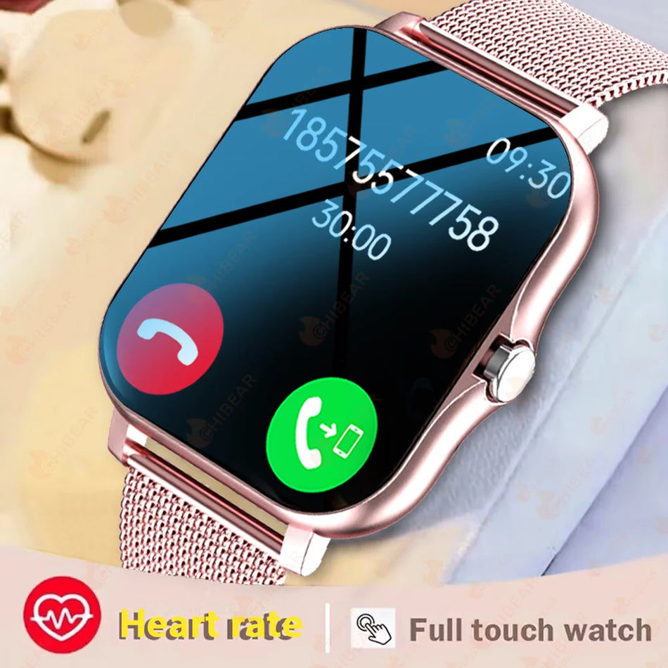 2024 Smart Watch for Men Women Women Geschenk 1.69 'Full Touchscreen Sport Fitness Uhren Bluetooth nennt digitale Smartwatch -Armbandwatch