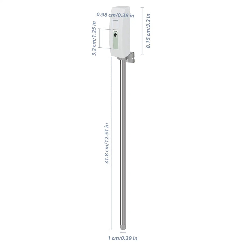 Capteur de température du sol étanche Ecowitt WN34S avec affichage LCD