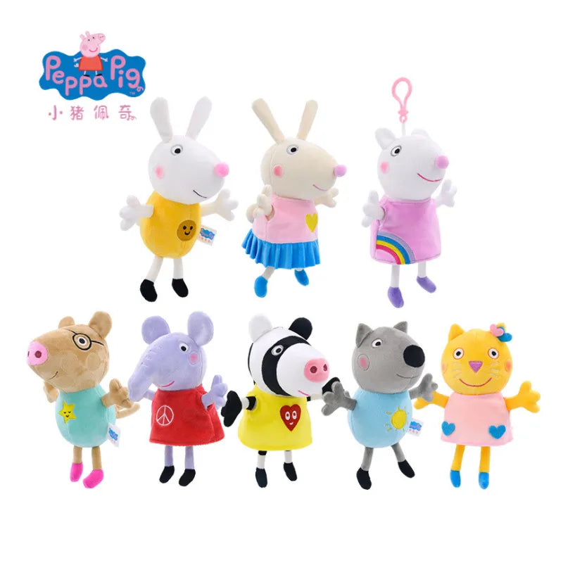 🔵 19cm Peppa Pig Peggy Buckle Stuffed Toys | Genuine Quality Soft Fill George And Other Cartoon Animal Figure Dolls | Christmas Gifts - Cyprus