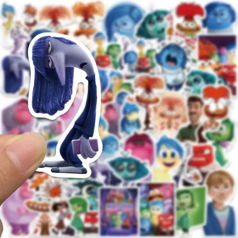 Inside Out 2 Película Sticker Joy enojo Ansiety Cartoon personajes