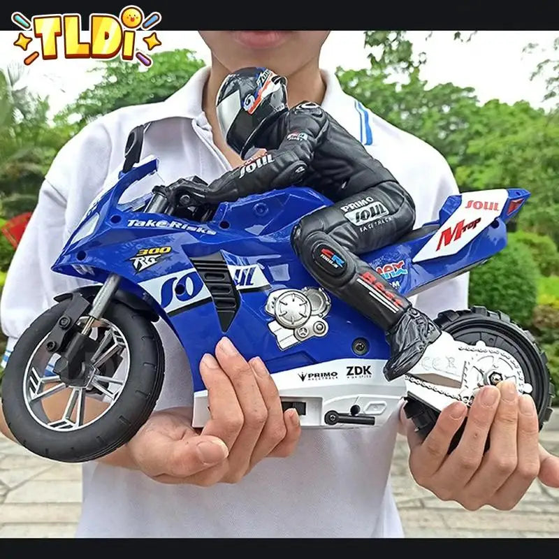 High-Speed Remote Control Ducati Motorcycle with Stunt Features for Boys