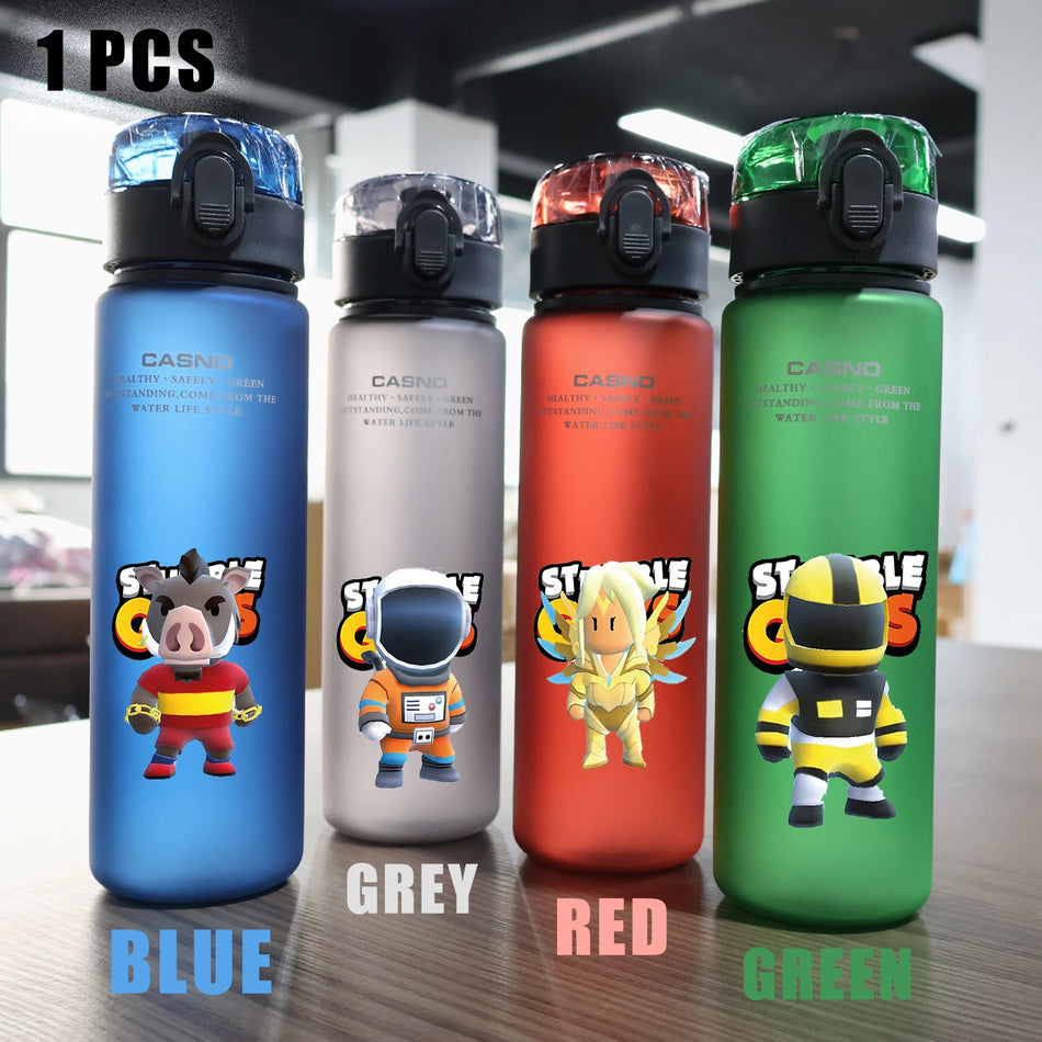 Cute Banana & Fire Dragon 560ml Portable Flip Top Drinking Bottle - Cyprus