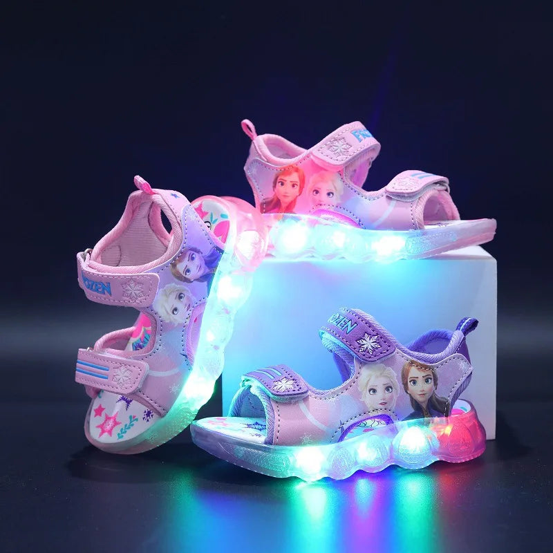 Frozen Elsa LED Light Up Sports Sandals for Kids - Cyprus