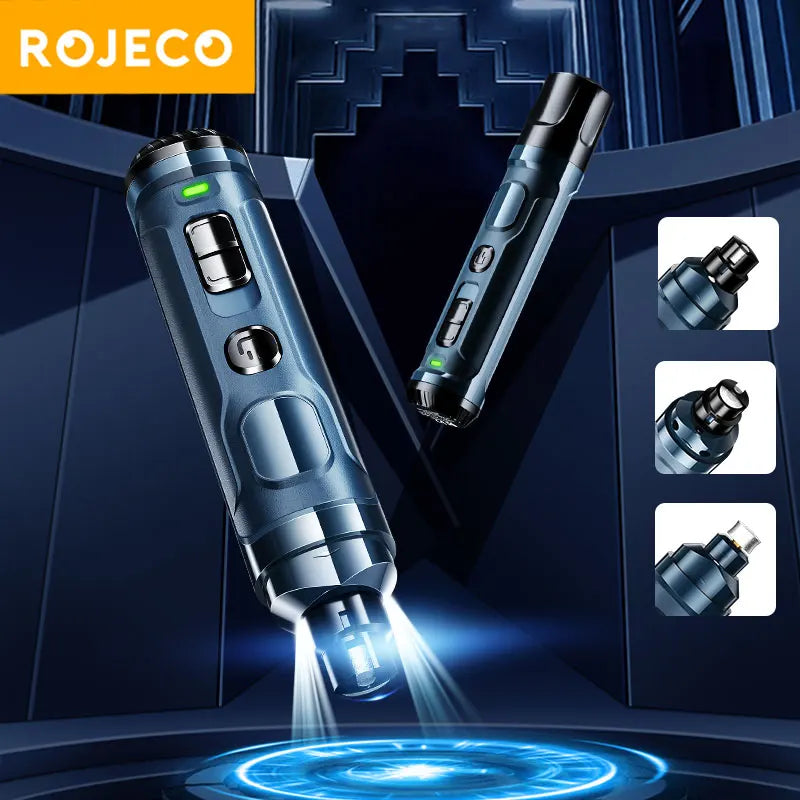 Rojeco N30 Electric Dog Nagel Clippers für Hundenagelschleife wiederaufladbare professionelle Haustier -Clipper für Katzenkrallen Cutter Pflege