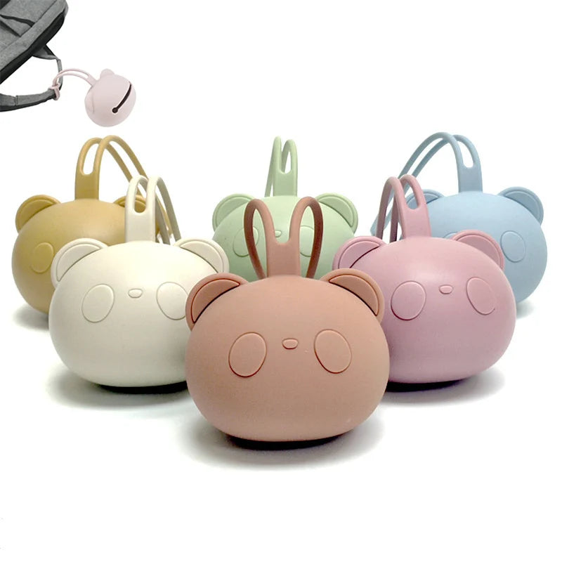 Bear-Shaped Silicone Nipple Storage Bag for Newborns - Cyprus