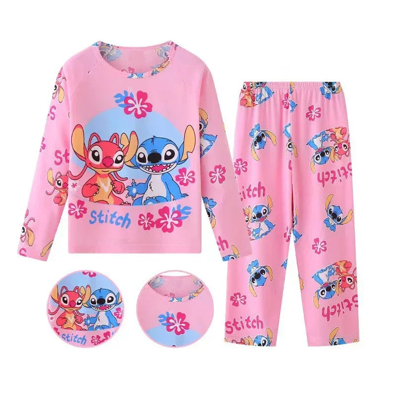 Stitch Angel Boy Long Sleeve Sleepwear Set for Kids - Cyprus