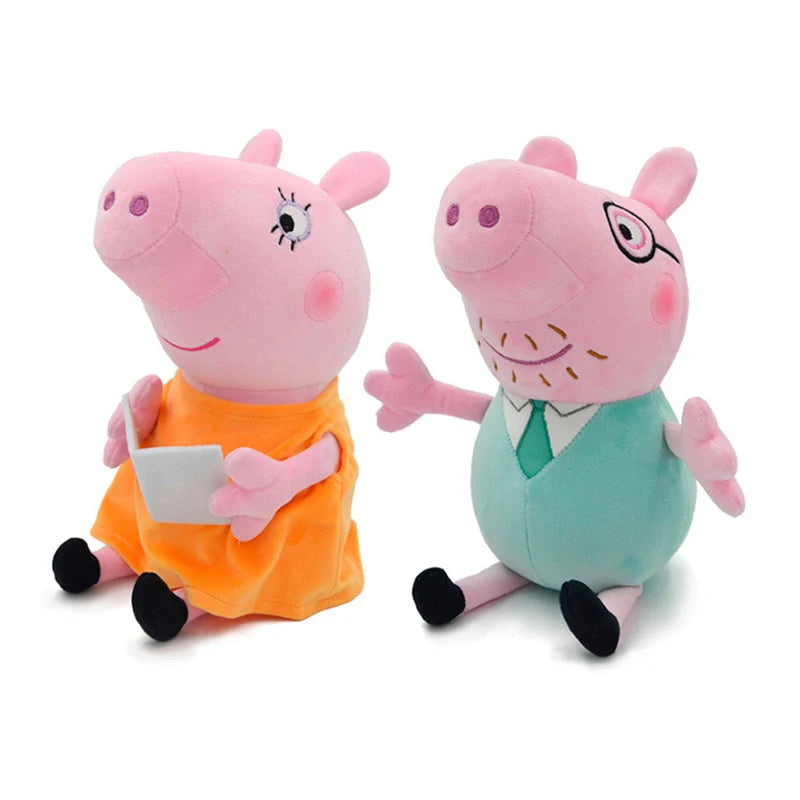 🔵 Семейная плюшевая кукольная игрушка Peppa Pig - Кипр