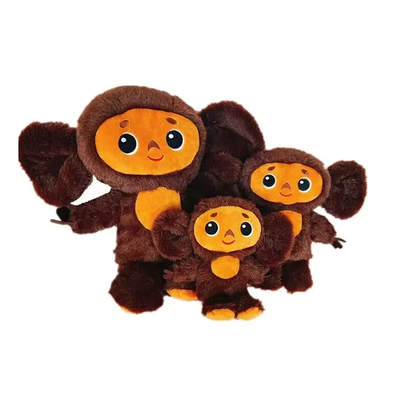 Cheburashka Plush Toy Doll για παιδιά - μαλακό γεμιστό μαϊμού γελοιογραφίας