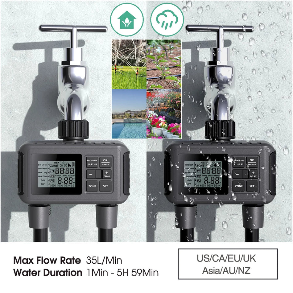 MUCIAKIE 30-50M 2-IN-1 Misting Spray Drip Irrigation System