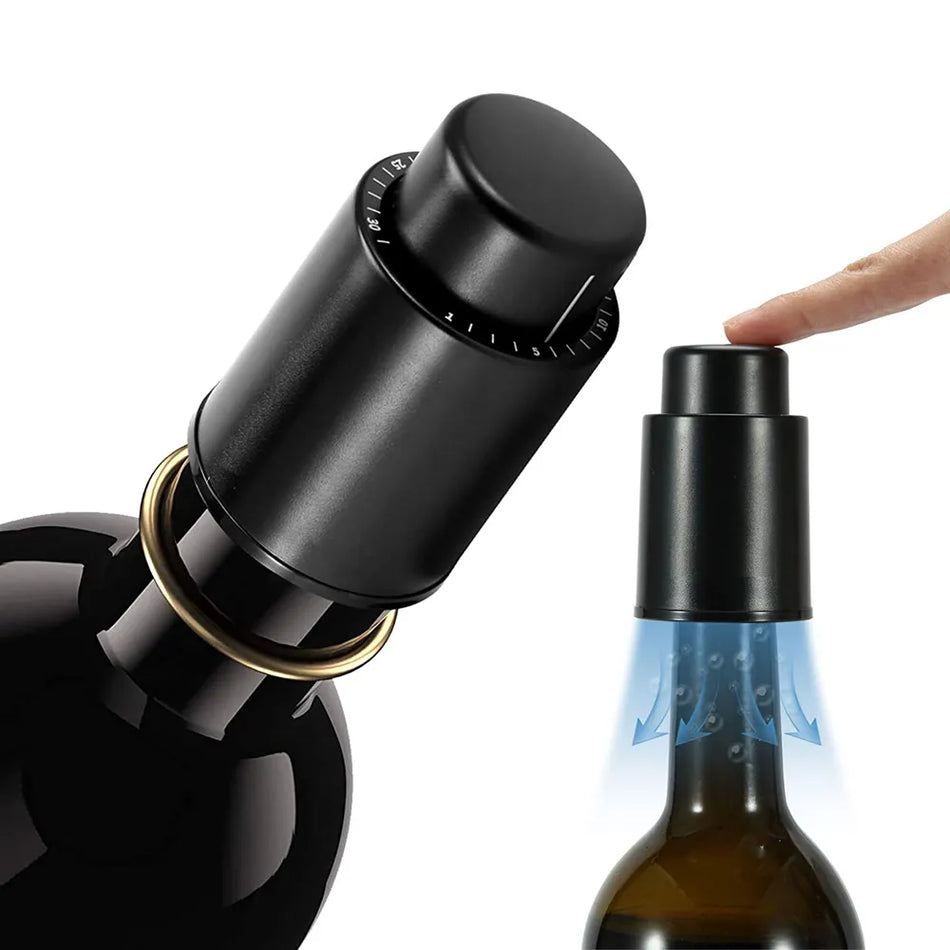 Wine Bottle Stoppers Reusable Wine Stoppers Vacuum Wine Preserver Wine Savers Vacuum Pump Corks Keep Wine Really Fresh