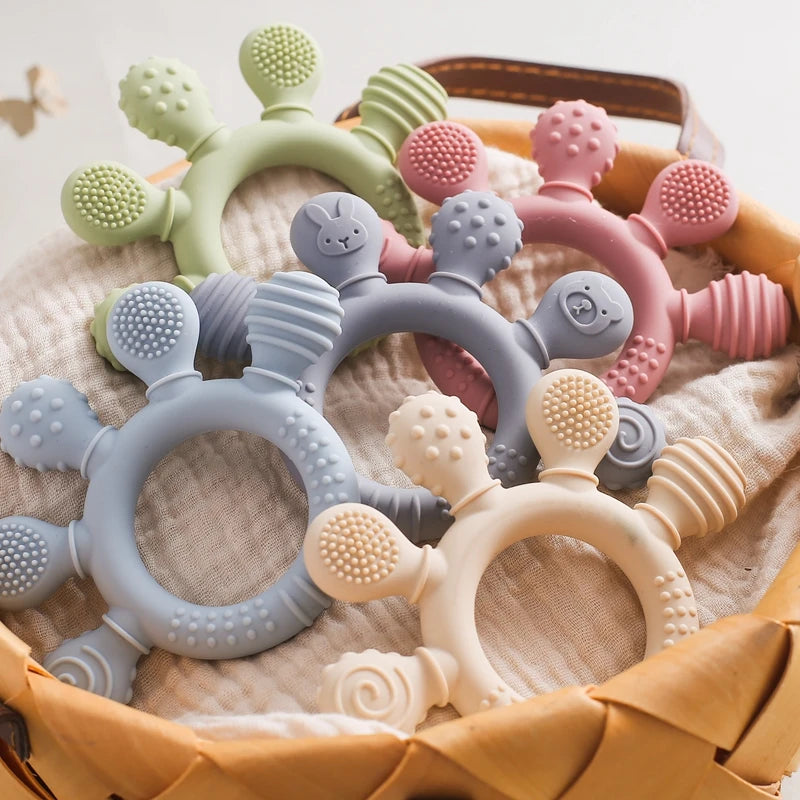 Silikontier -Teether -Ring für Babys - Zypern