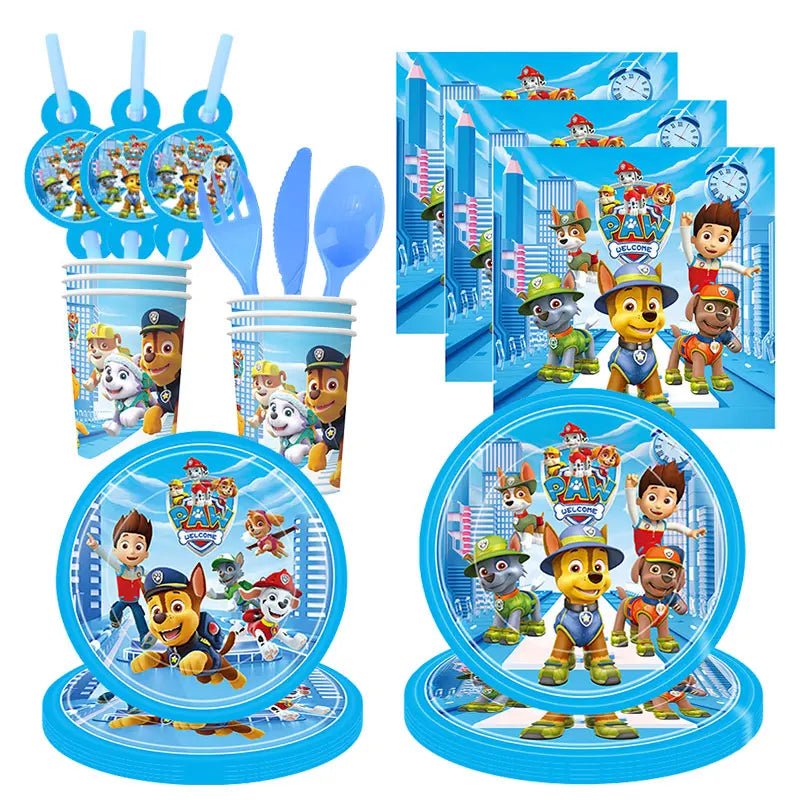 🔵 PAW PAW PATROL Party Party Supplies Decoration Set - Κύπρος