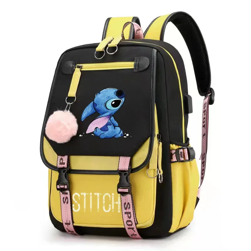 Lilo and Stitch USB Charging Schoolbag - Cyprus