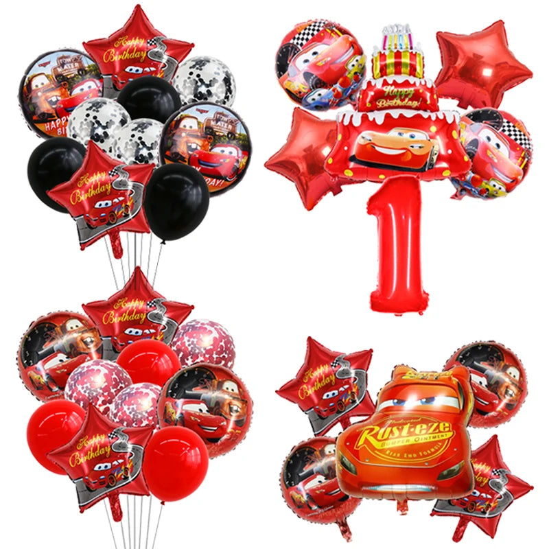 🔵 Disney Cars Lightning McQueen Foil Balloons 32 -дюймовый номер - Кипр