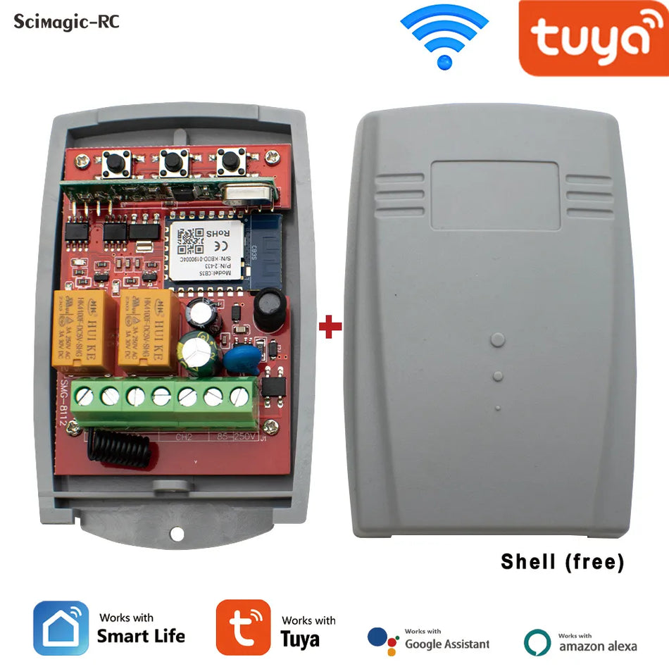 Neues Universal 433MHz Auto Gate Opener -System Öffnungstür Garage WiFi externe Empfänger Portal Steuerungsmodule Tuya Smart Switch