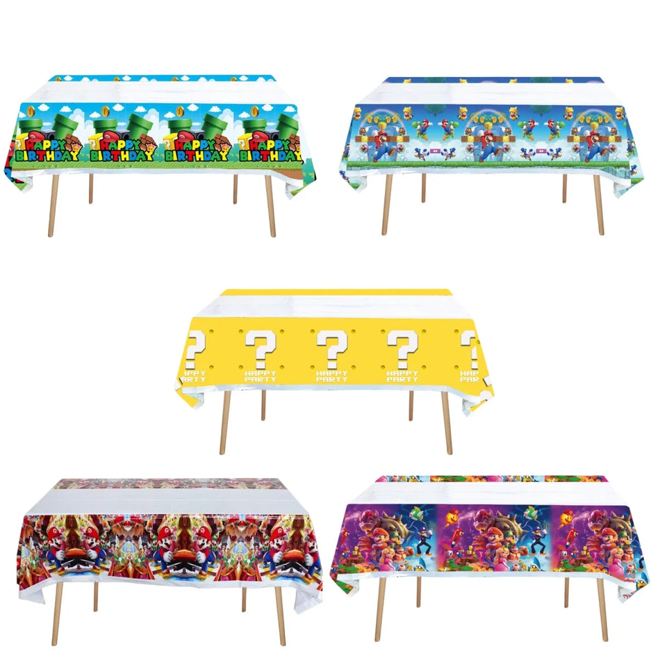 Super Bros Mario Tablecloth Kids Party Decorations - Cyprus