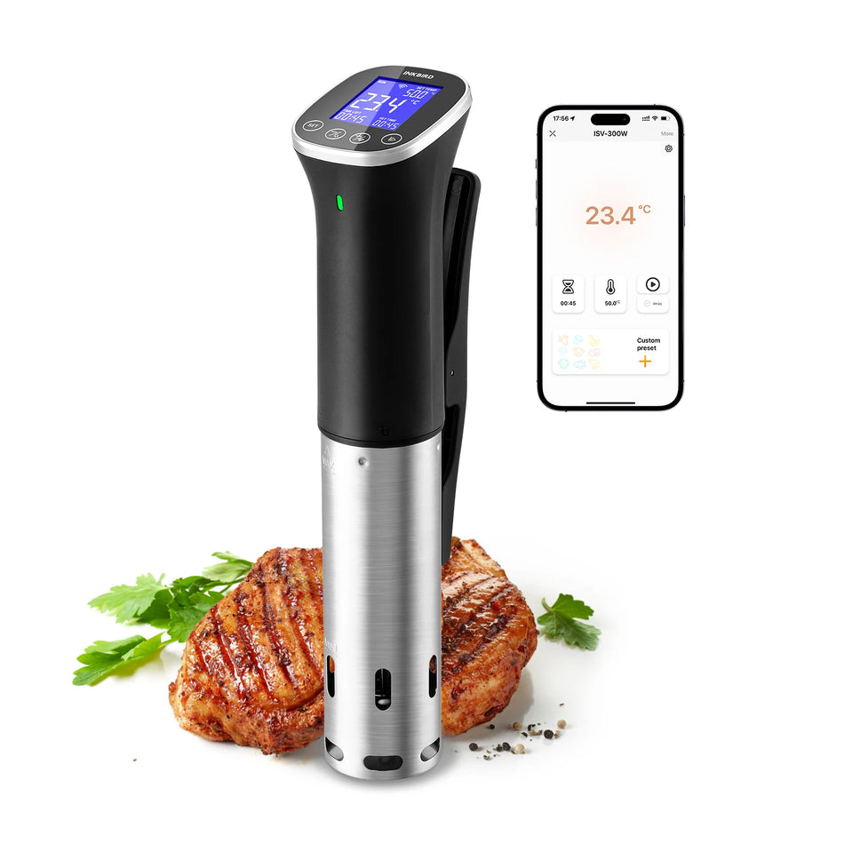 Inkbird ISV -300W WiFi Sous Vide Cooker - IPX7 wasserdicht, Fernbedienung und Rezepte