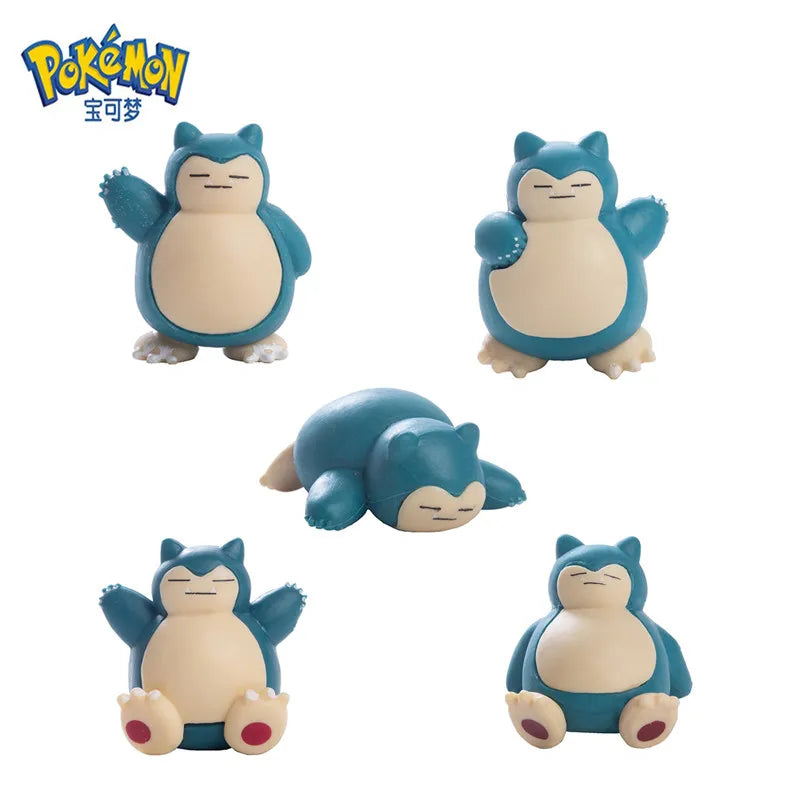 Hochwertige Pokémon -Anime -Figuren - Pikachu, Snorlax, Eevee -Aktionsmodelle