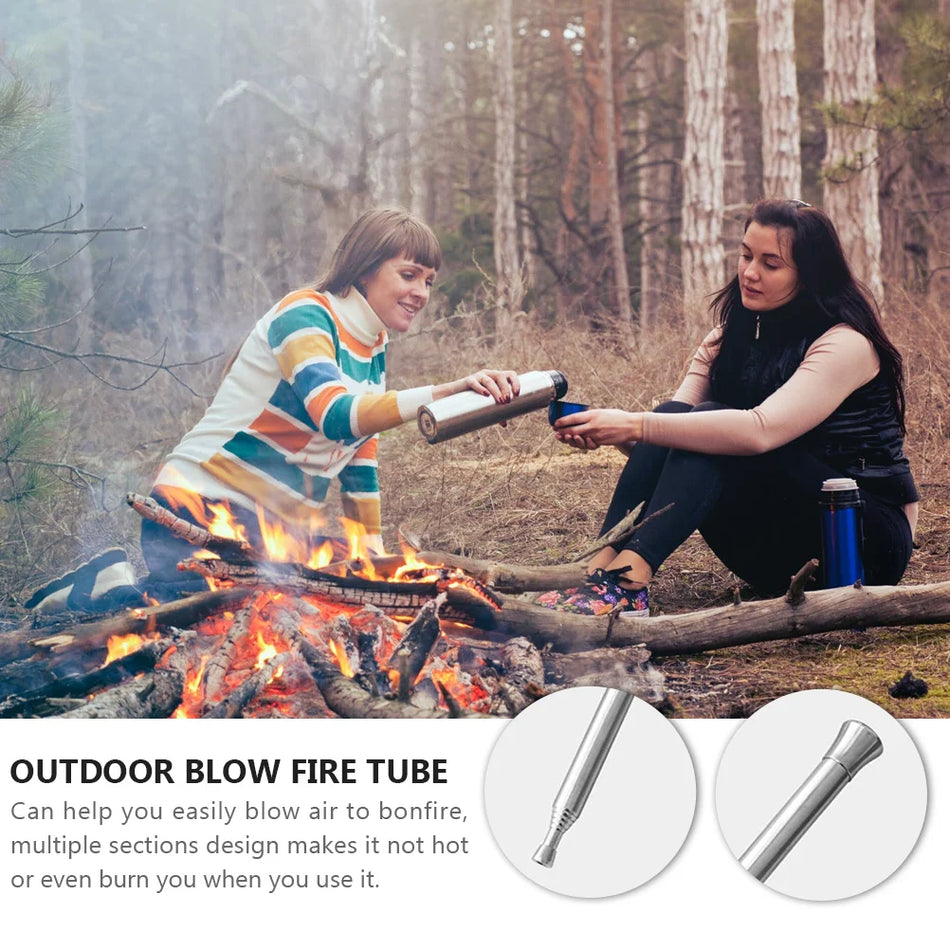 MOONBIFFY Fire Tube Blow Tool - Outdoor Survival Fire Starter