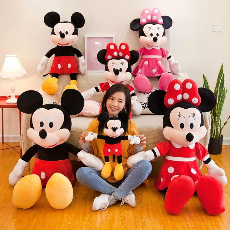 35CM Cute Mickey Mouse Plush Doll - Soft Stuffed Toy for Kids