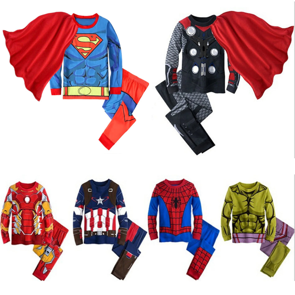 Avengers Superhelden -Pyjamas Set für Kinder - Spiderman & Iron Man - Zypern